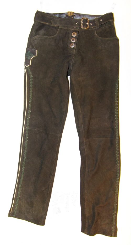 Damenlederhose lang Veith Lady Altschwarz