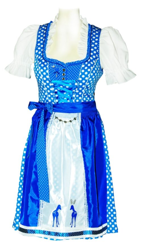 Dirndl Moni Blau Weiss