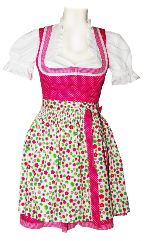 Dirndl Sole Pink Getupft