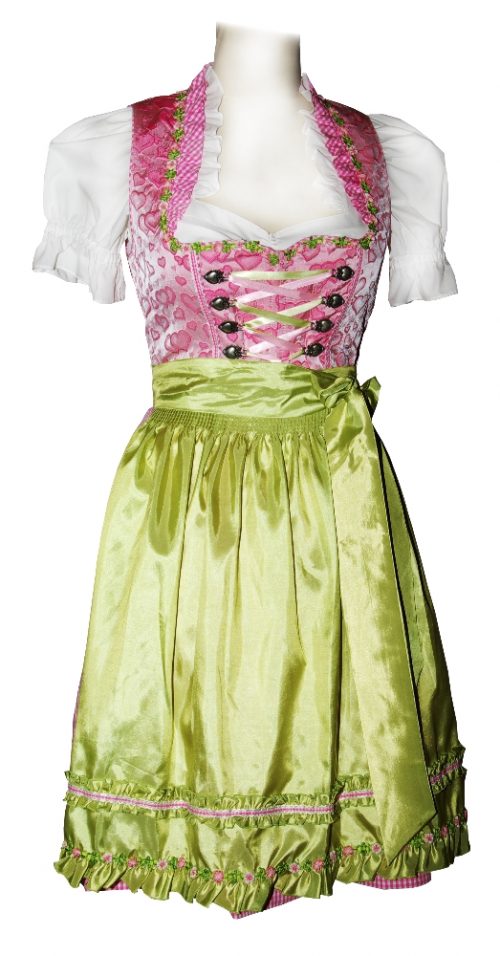 Dirndl Katrin Rose´ Hellgrün