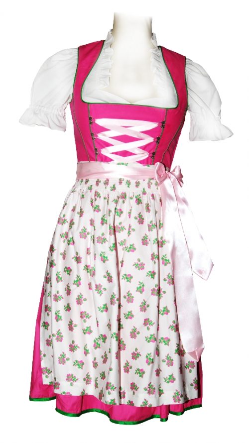 Dirndl Suleika Pink Weiss