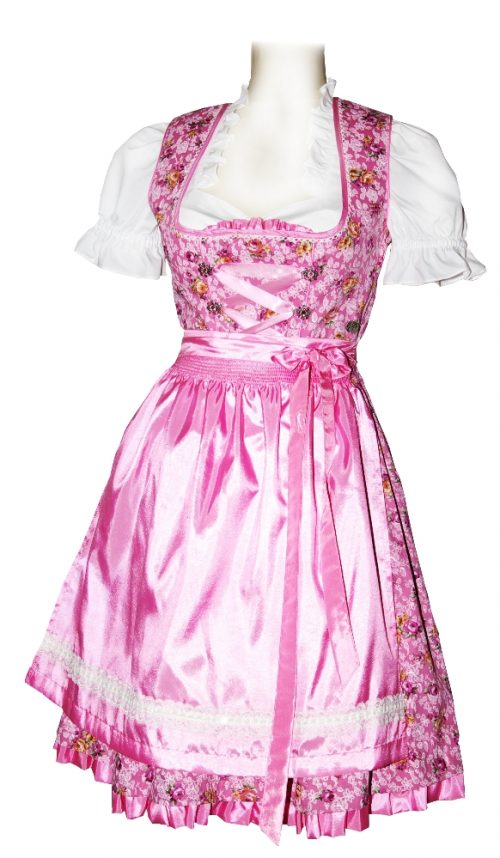 Dirndl Agnes Rose´ Geblümt