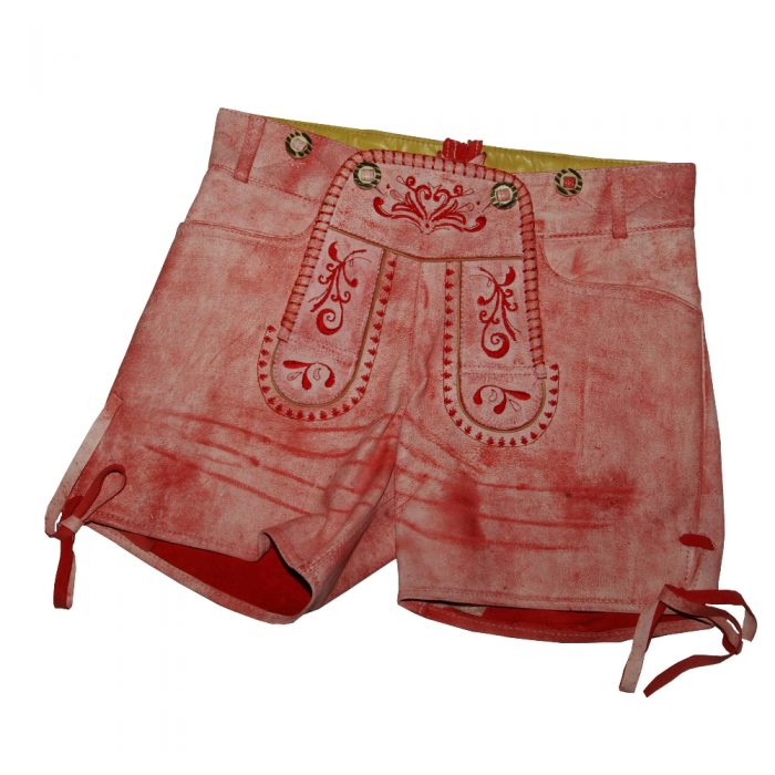 Damenlederhose Gesi Rosa-Rot