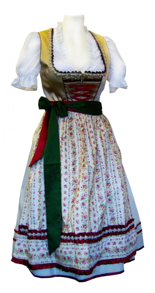 Dirndl Tessa Beige Burgund