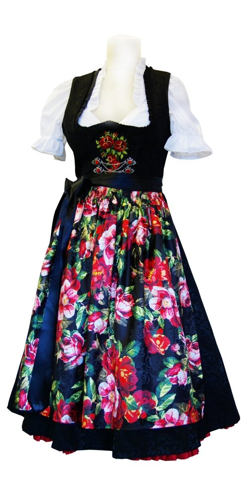 Dirndl Rosa Schwarz Rot