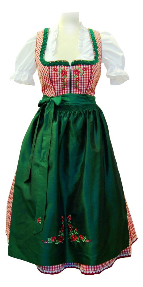 Dirndl Britt Rot Grün