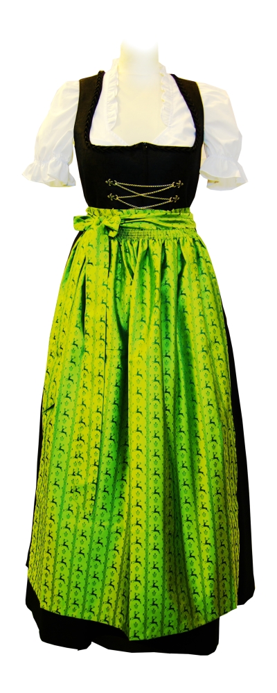 Dirndl Schürze Grün Hirsch