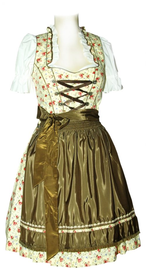 Dirndl Himbeere Ercue Khaki