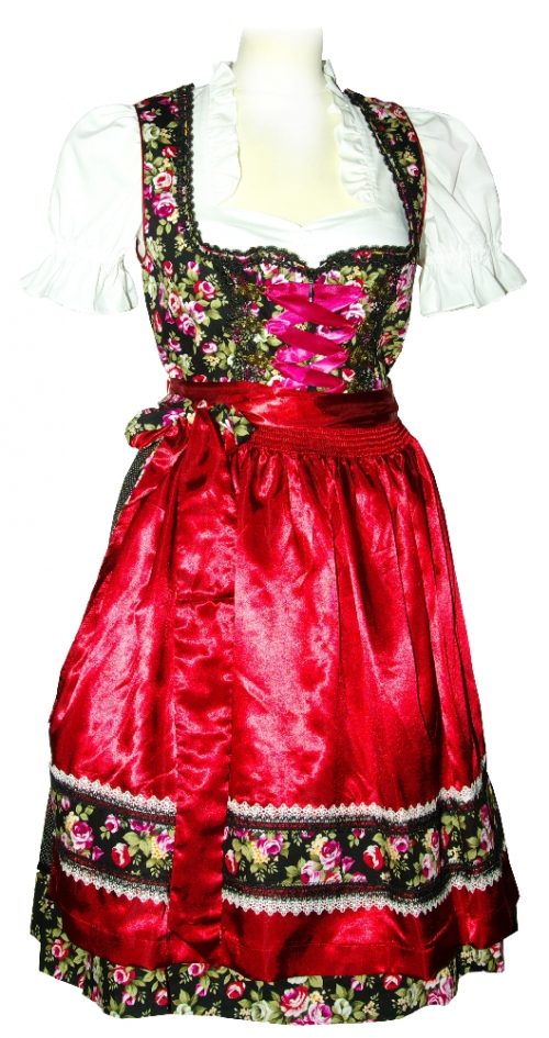 Dirndl Black Rose Schwarz Beere