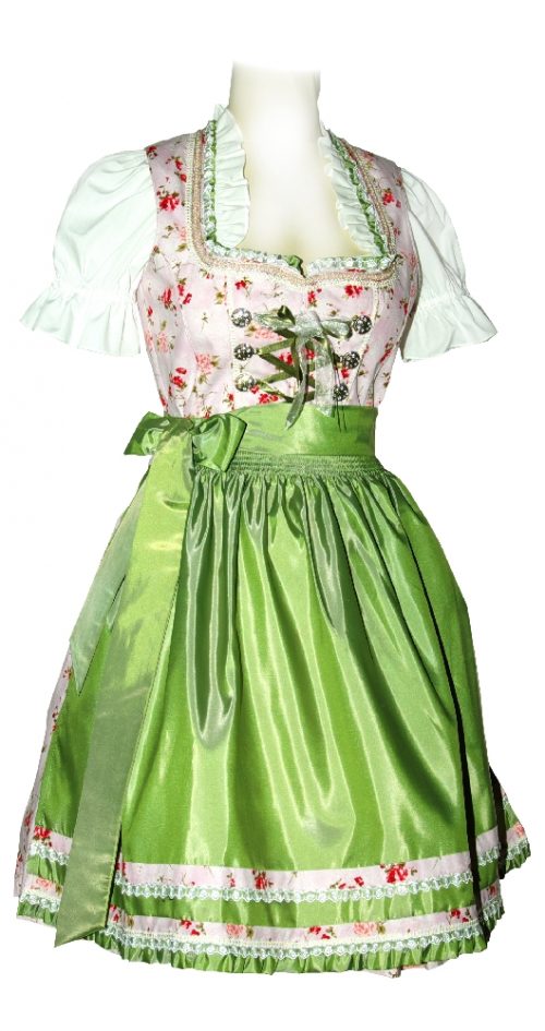 Dirndl Frühling Rosa Grün