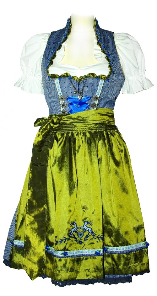 Dirndl Blue Star Blau Grün