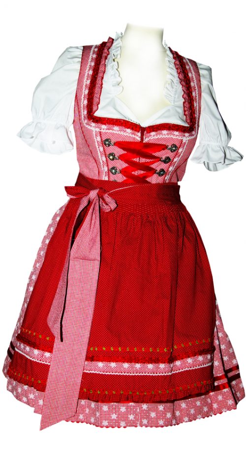 Dirndl Rosalie Rot