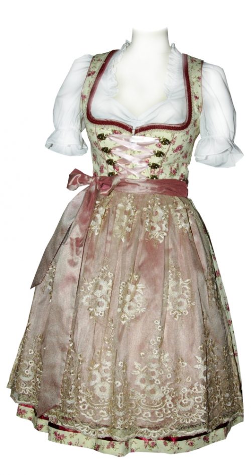 Dirndl Karoline Bordeaux Creme