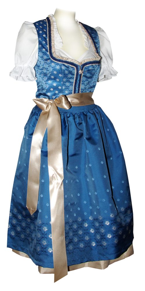 Dirndl Luise Blau Creme