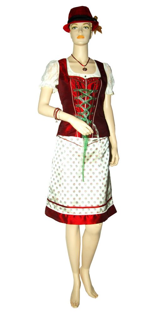 Dirndl Kollektion Weinrot