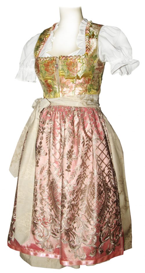 Dirndl kurz Fresi rosa beige