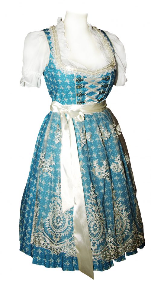 Dirndl kurz Jüssi hellblau