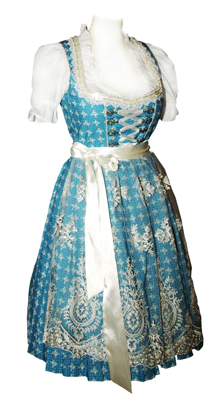 Dirndl kurz Jüssi hellblau
