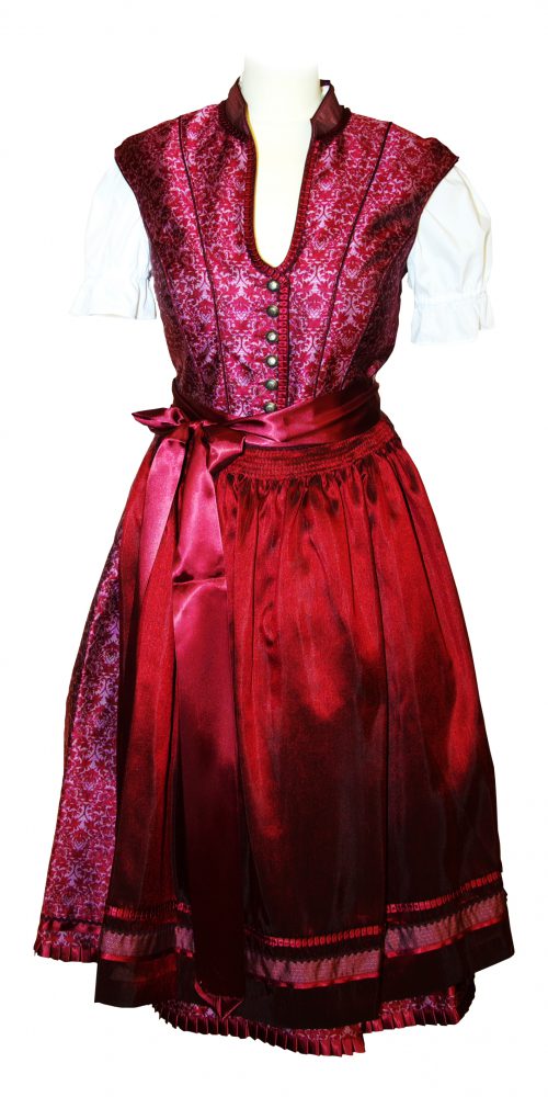 Dirndl Battati weinrot