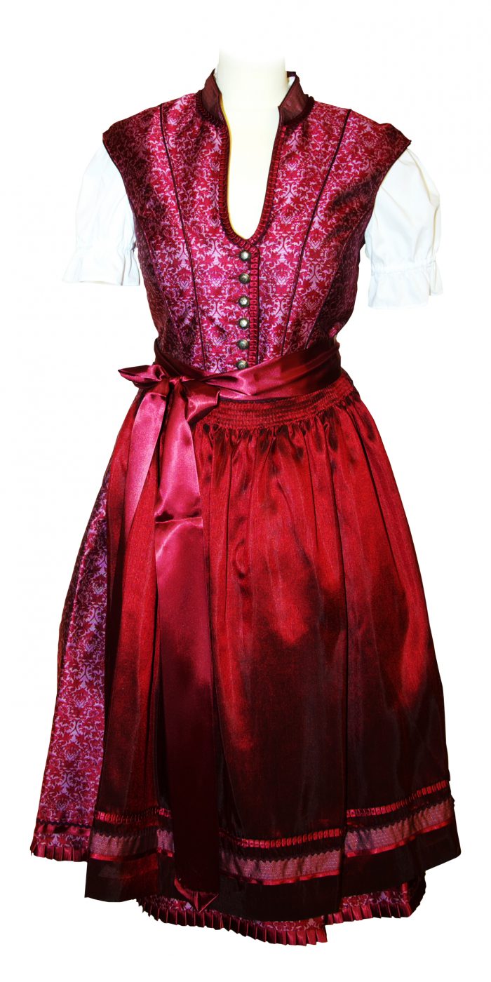 Dirndl Battati weinrot